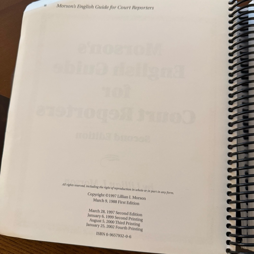 Morson’s English Guide for Court Reporters Second Edition - Picture 6 of 7